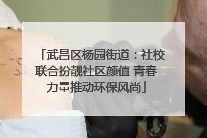 武昌区杨园街道：社校联合扮靓社区颜值 青春力量推动环保风尚