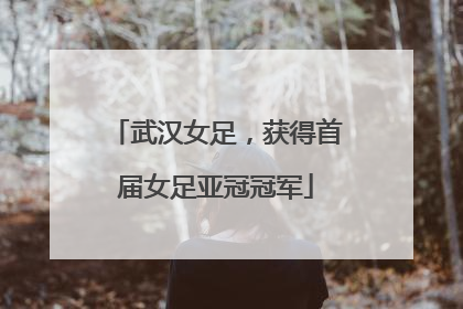 武汉女足，获得首届女足亚冠冠军
