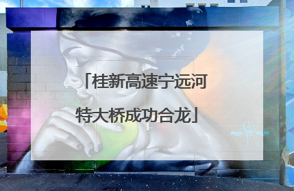 桂新高速宁远河特大桥成功合龙