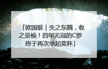 欧国联｜失之东隅，收之桑榆！四年无冠的C罗终于再次举起奖杯