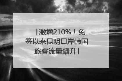 激增210%！免签以来昆明口岸韩国旅客流量飙升