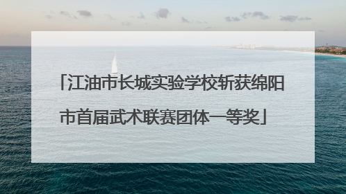 江油市长城实验学校斩获绵阳市首届武术联赛团体一等奖