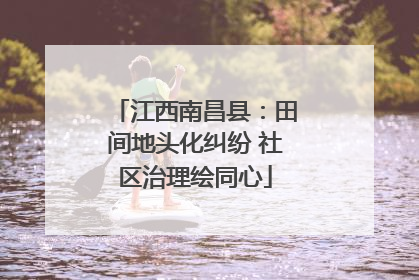 江西南昌县：田间地头化纠纷 社区治理绘同心