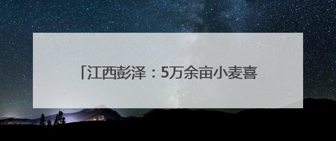 江西彭泽：5万余亩小麦喜开镰 秸秆回收变“绿金”