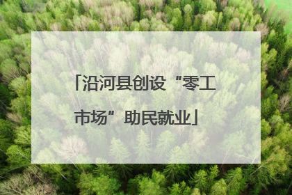 沿河县创设“零工市场”助民就业