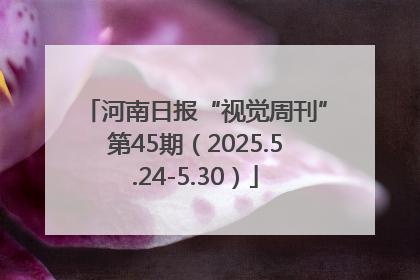河南日报“视觉周刊”第45期（2025.5.24-5.30）