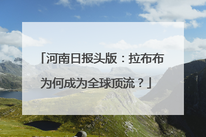 河南日报头版：拉布布为何成为全球顶流？