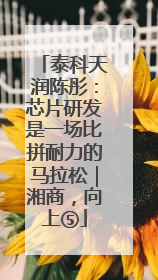 泰科天润陈彤：芯片研发是一场比拼耐力的马拉松｜湘商，向上⑤