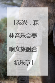 泰兴：森林音乐会奏响文旅融合新乐章