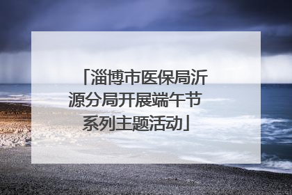 淄博市医保局沂源分局开展端午节系列主题活动