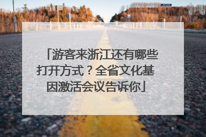 游客来浙江还有哪些打开方式？全省文化基因激活会议告诉你
