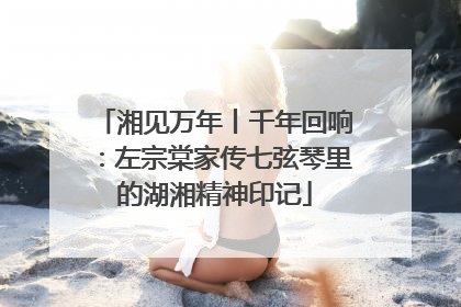 湘见万年丨千年回响：左宗棠家传七弦琴里的湖湘精神印记