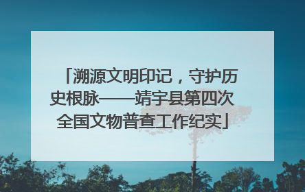 溯源文明印记，守护历史根脉——靖宇县第四次全国文物普查工作纪实
