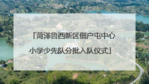 菏泽鲁西新区佃户屯中心小学少先队分批入队仪式