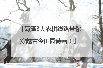 菏泽3大农耕线路带你穿越古今田园诗画！