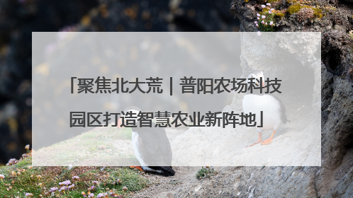聚焦北大荒｜普阳农场科技园区打造智慧农业新阵地
