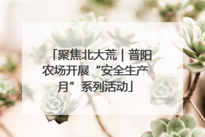 聚焦北大荒｜普阳农场开展“安全生产月”系列活动
