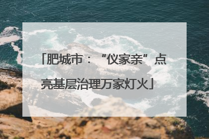 肥城市：“仪家亲”点亮基层治理万家灯火