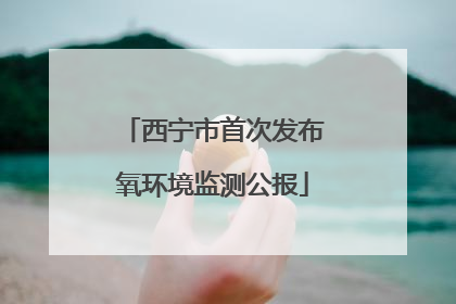 西宁市首次发布氧环境监测公报
