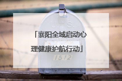 襄阳全域启动心理健康护航行动