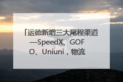 运德新增三大尾程渠道—SpeedX、GOFO、Uniuni，物流效率跃升50%！