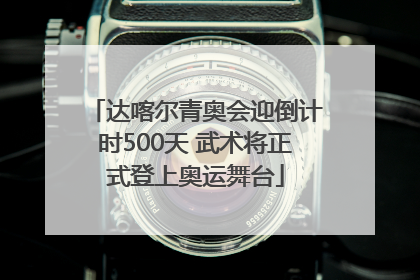 达喀尔青奥会迎倒计时500天 武术将正式登上奥运舞台