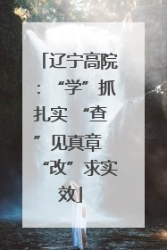 辽宁高院：“学”抓扎实 “查”见真章 “改”求实效
