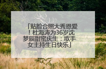 贴脸合照大秀恩爱！杜海涛为36岁沈梦辰甜蜜庆生：歌手女主持生日快乐
