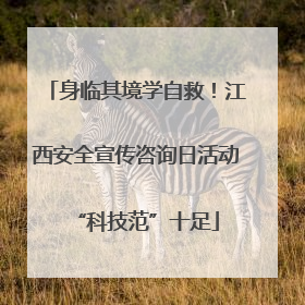 身临其境学自救！江西安全宣传咨询日活动“科技范”十足