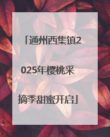 通州西集镇2025年樱桃采摘季甜蜜开启