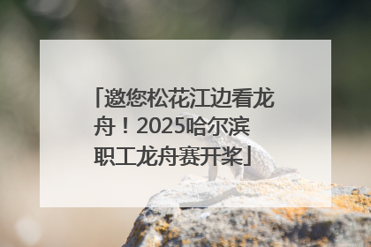 邀您松花江边看龙舟！2025哈尔滨职工龙舟赛开桨