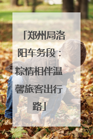 郑州局洛阳车务段：粽情相伴温馨旅客出行路