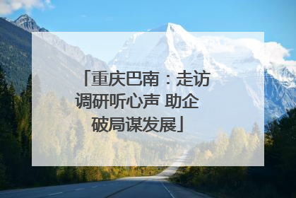 重庆巴南：走访调研听心声 助企破局谋发展