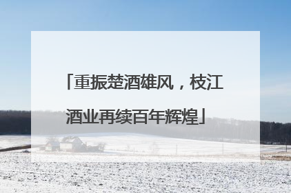 重振楚酒雄风，枝江酒业再续百年辉煌