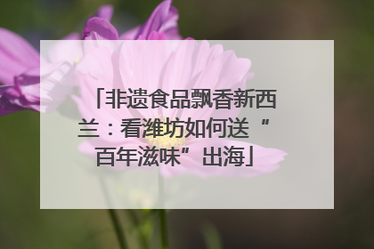 非遗食品飘香新西兰：看潍坊如何送“百年滋味”出海