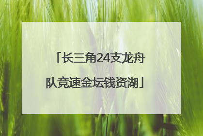 长三角24支龙舟队竞速金坛钱资湖