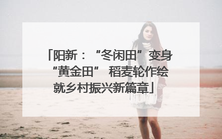 阳新：“冬闲田”变身“黄金田” 稻麦轮作绘就乡村振兴新篇章