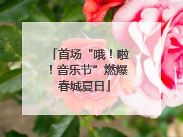 首场“哦！啦！音乐节”燃爆春城夏日