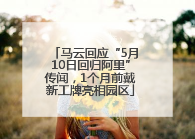 马云回应“5月10日回归阿里”传闻，1个月前戴新工牌亮相园区