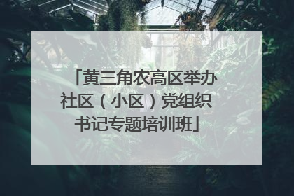 黄三角农高区举办社区（小区）党组织书记专题培训班