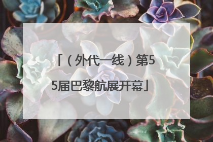 （外代一线）第55届巴黎航展开幕