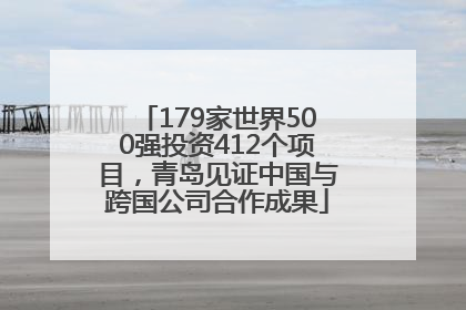 179家世界500强投资412个项目，青岛见证中国与跨国公司合作成果