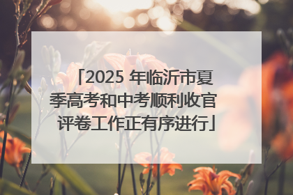 2025 年临沂市夏季高考和中考顺利收官 评卷工作正有序进行