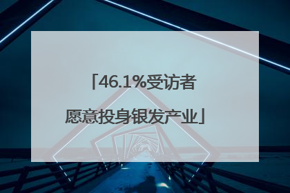 46.1%受访者愿意投身银发产业