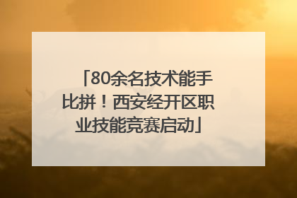80余名技术能手比拼！西安经开区职业技能竞赛启动